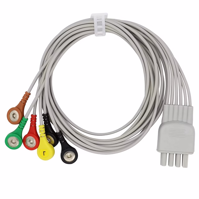Cable Médico ECG 4p Hsg a 4.0mm Snap Conector Cable