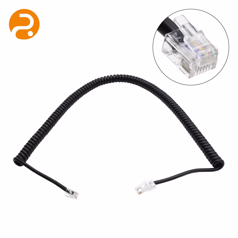 Cable de micrófono de mano con bobinado en espiral