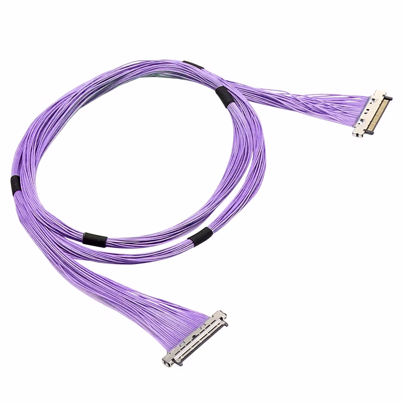 Conjuntos de cables coaxiales LVDS ultrafinos de 0,4 mm