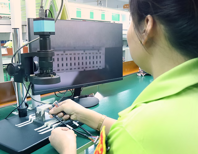 Inspección del cableado del cable LVDS