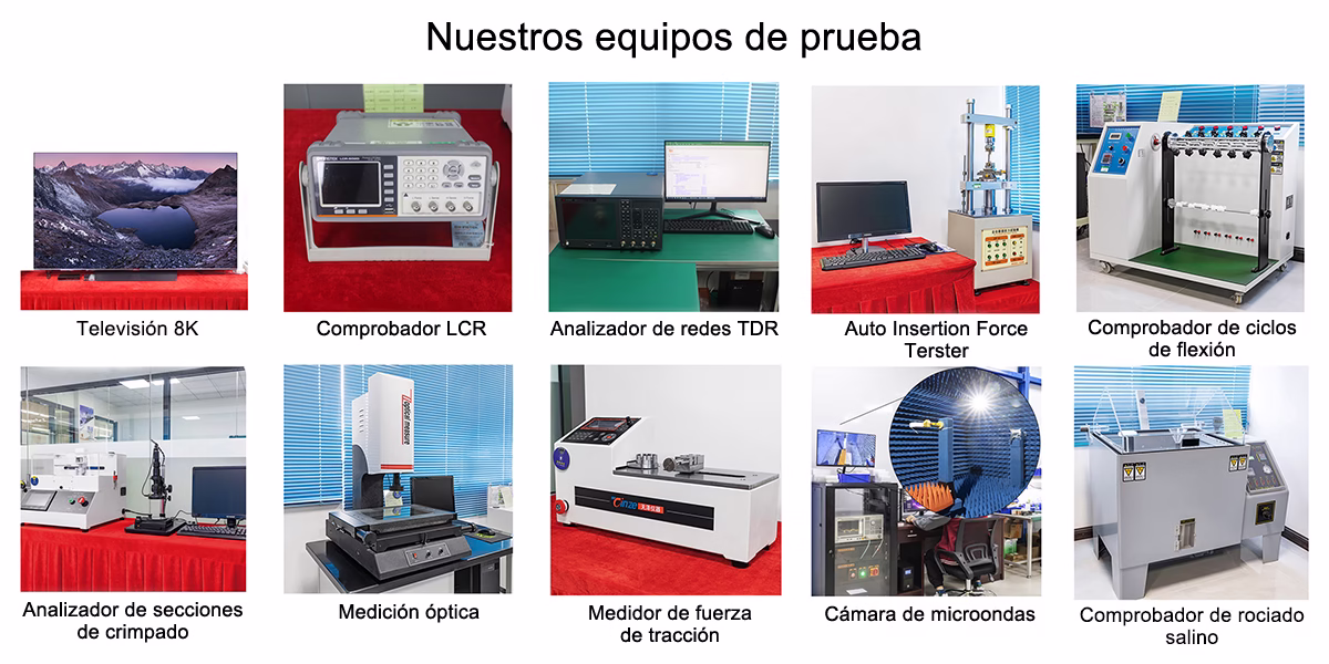 Nuestros equipos de prueba
