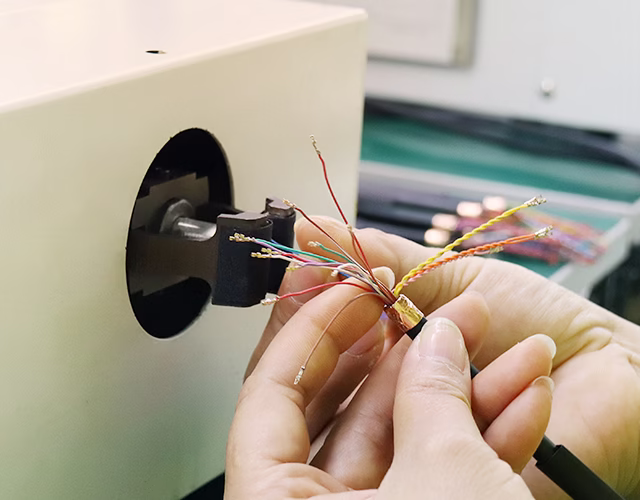 Proceso de torsión de cables LVDS